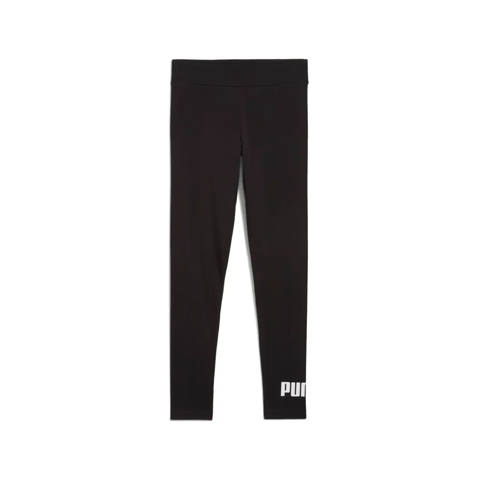 Puma Ess No.1 Logo leggings bambina neri elasticizzati 176