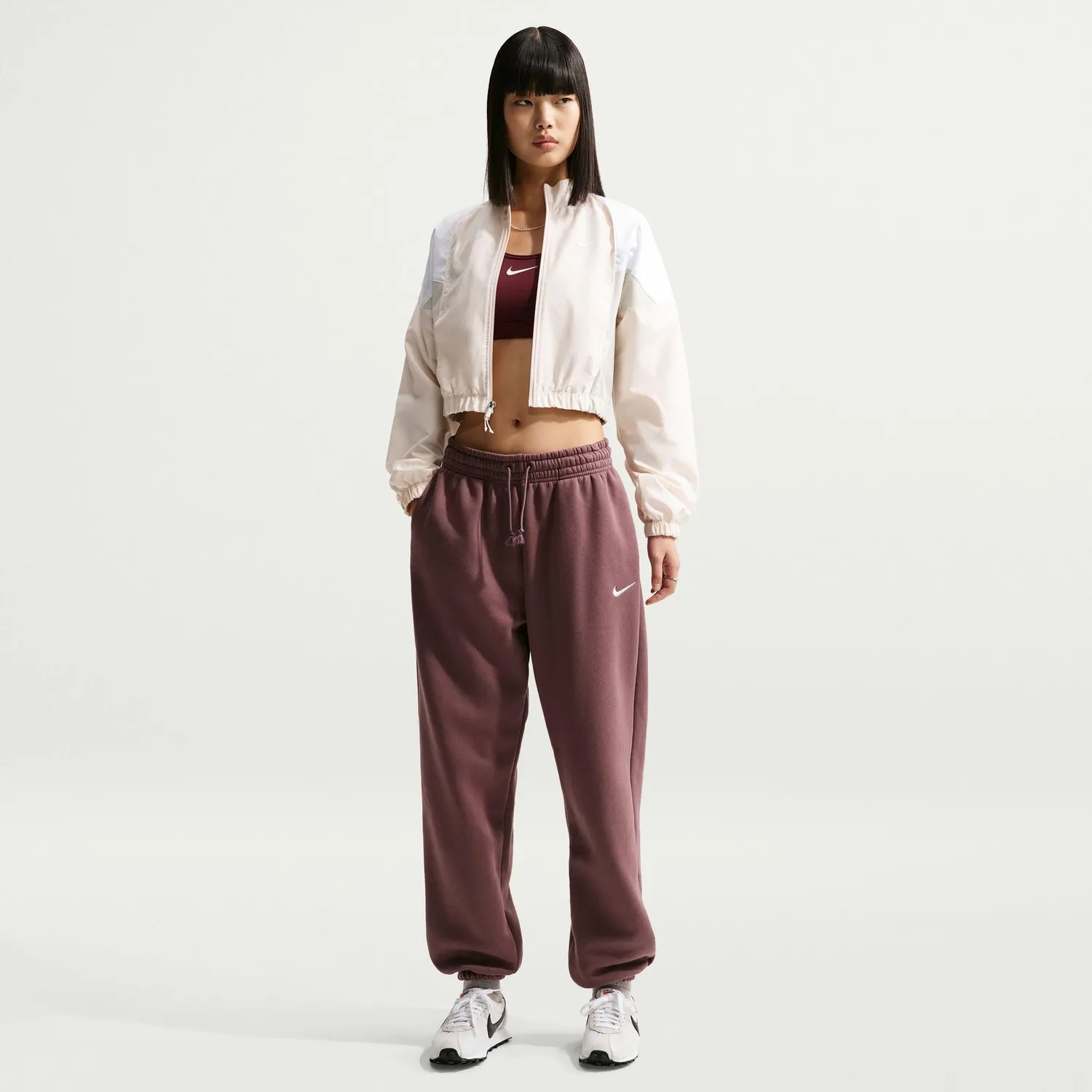 Nike Phoenix Fleece Pantaloni Donna Oversize pile