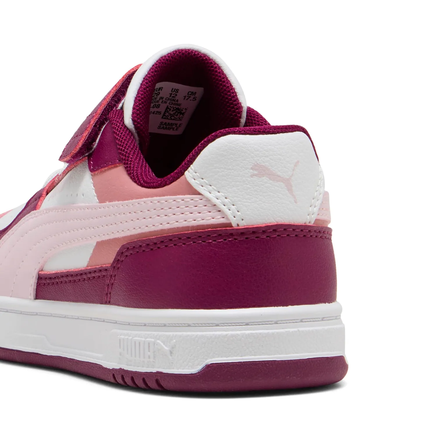 Puma Caven III Block Sneakers Bambino Strappo Bianco