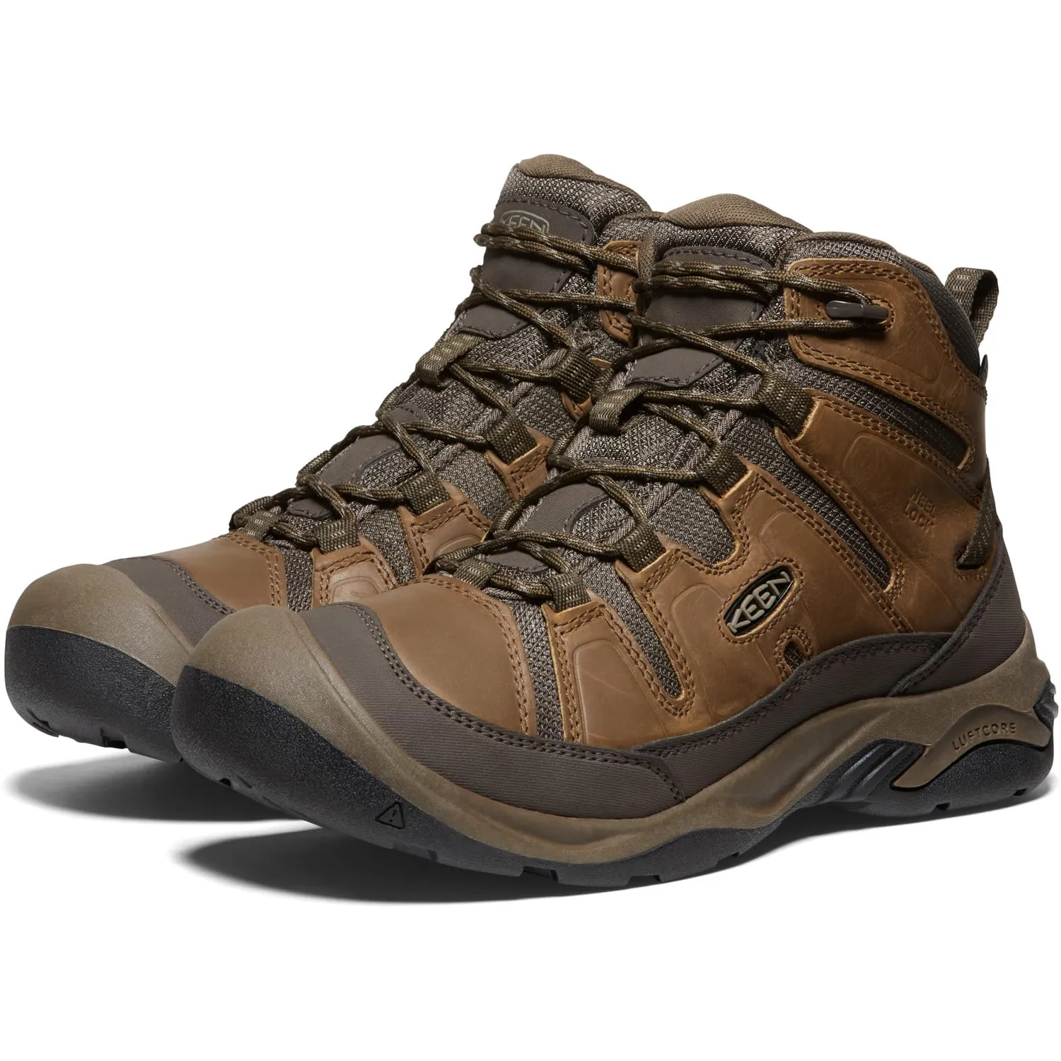 KEEN Circadia Mid Waterproof Wide scarponi uomo pelle