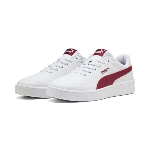 Puma Court Classic Clean sneakers uomo 46 EU bianche bordeaux