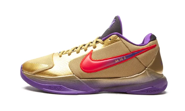 Nike Kobe 5 Protro scarpe basket oro viola bianco