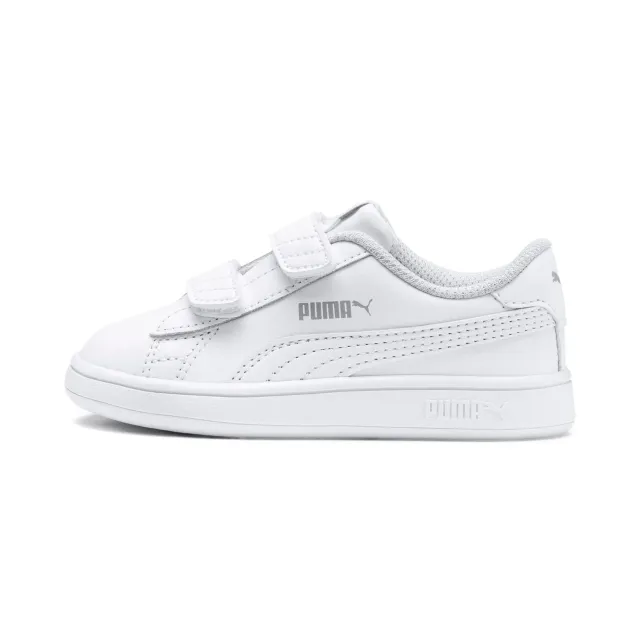 Puma Smash 3.0 Leather V sneakers bambino bianco pelle