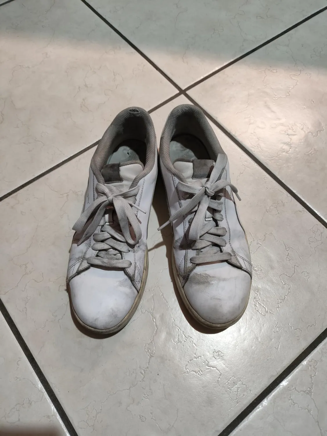 Puma Smash V2 L Sneakers 36 EU Bianche Pelle Uso Quotidiano