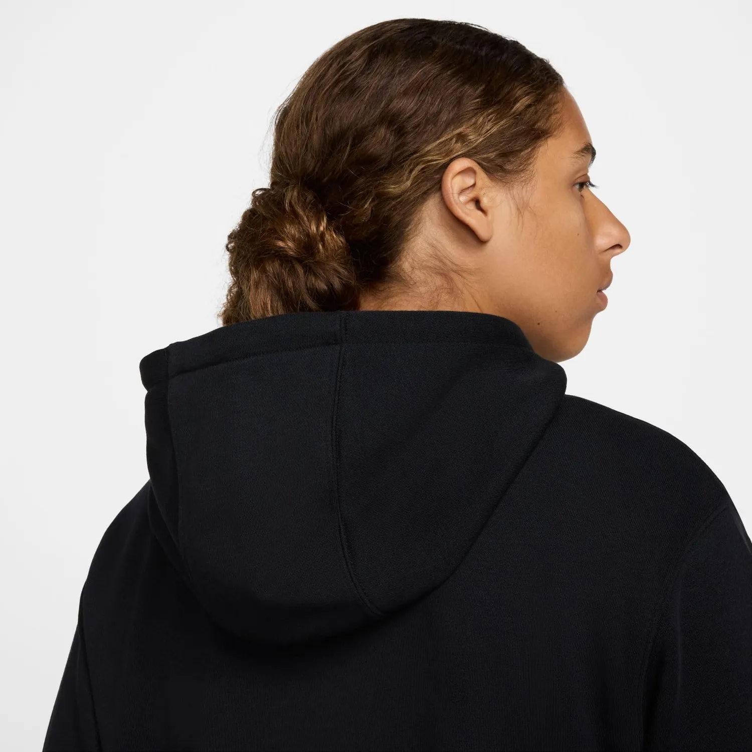 Nike Club felpa zip uomo XS nera french terry