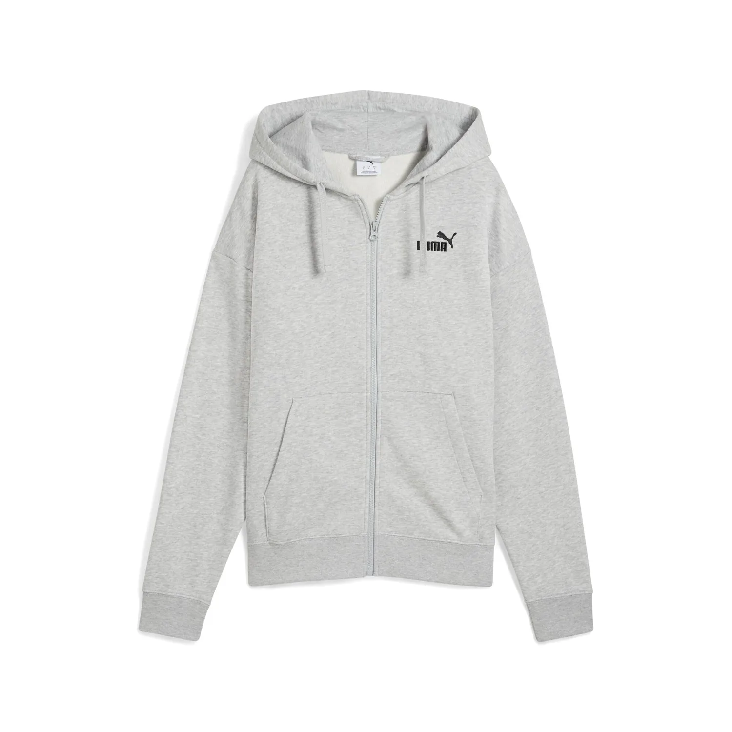Puma Ess Small Logo Hoodie felpa zip ragazza taglia S