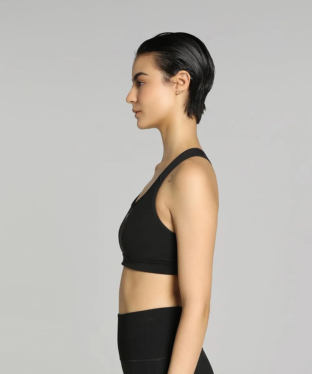 Puma 4Keeps Reggiseno Sportivo Donna Nero sostegno medio