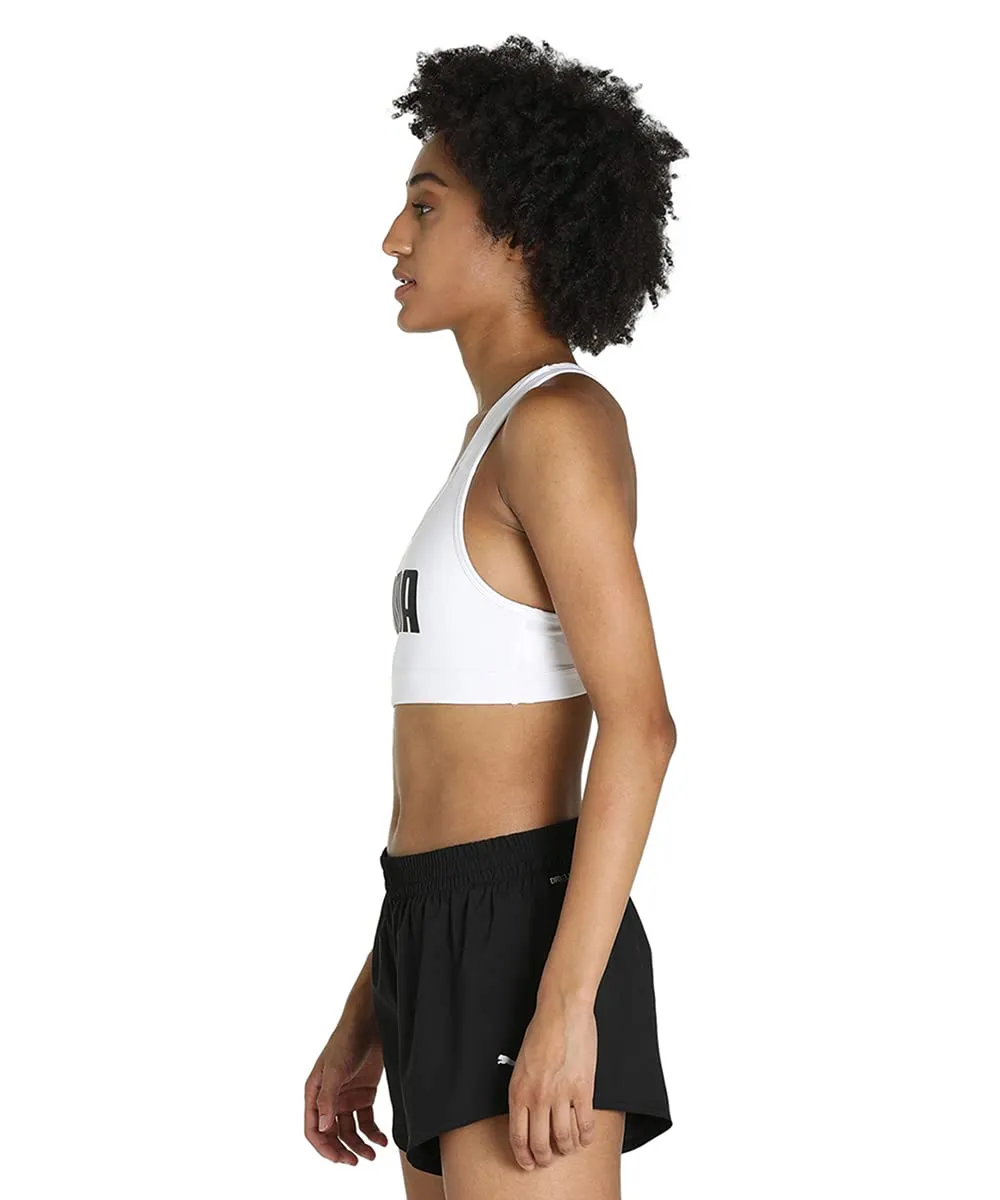 Puma 4Keeps Mid Impact reggiseno sportivo bianco sostegno medio