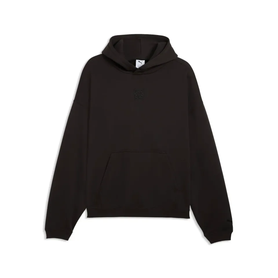 PUMA Fundamentals Felpa Cappuccio Uomo FL Grigia Calda