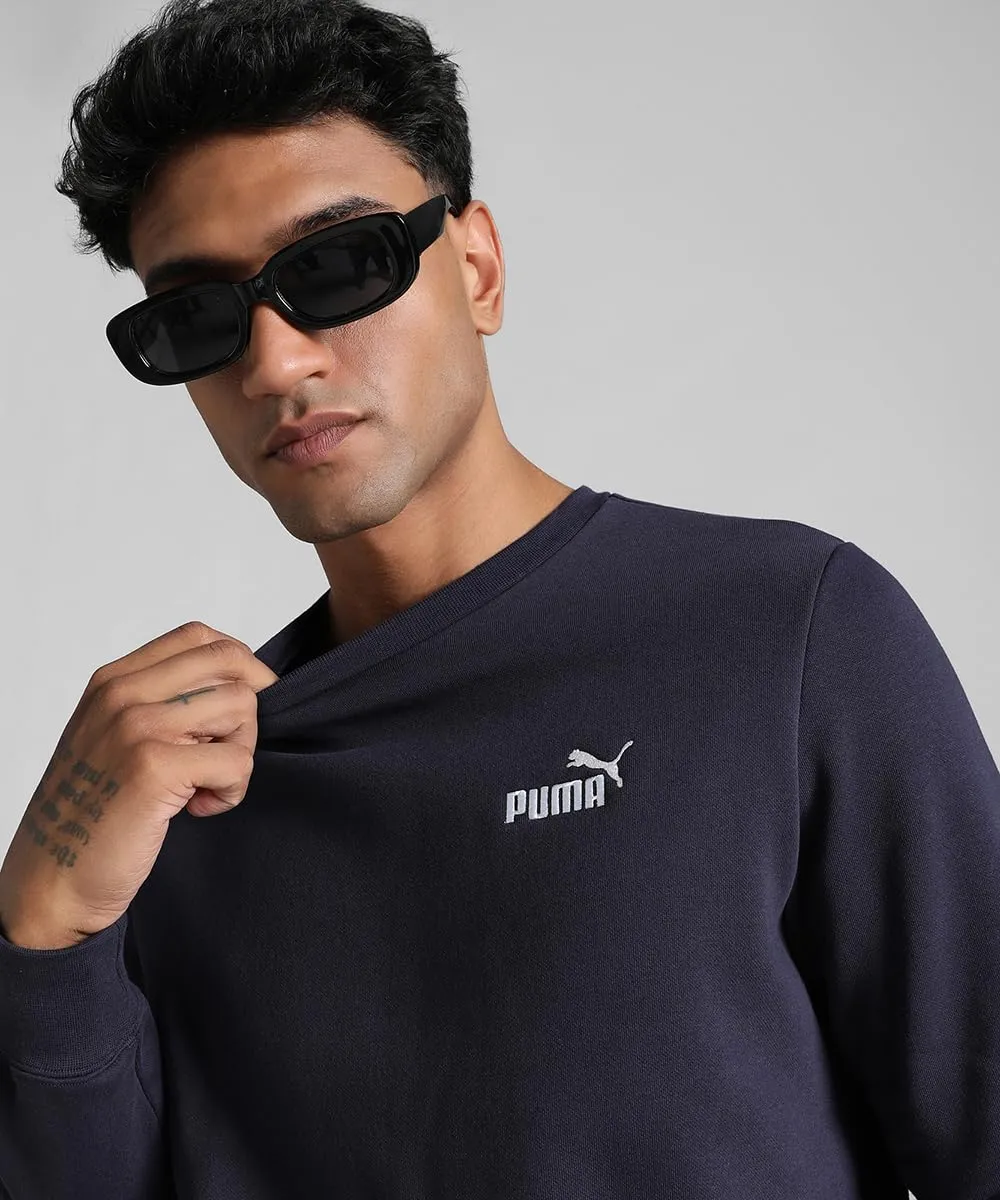 Puma Essentials N.1 felpa girocollo uomo cotone riciclato