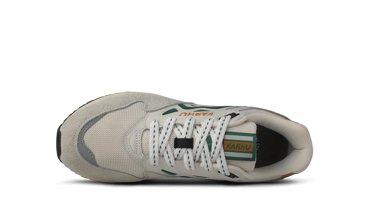 Karhu Legacy 96 Foggy Dew sneakers in pelle verde arancio