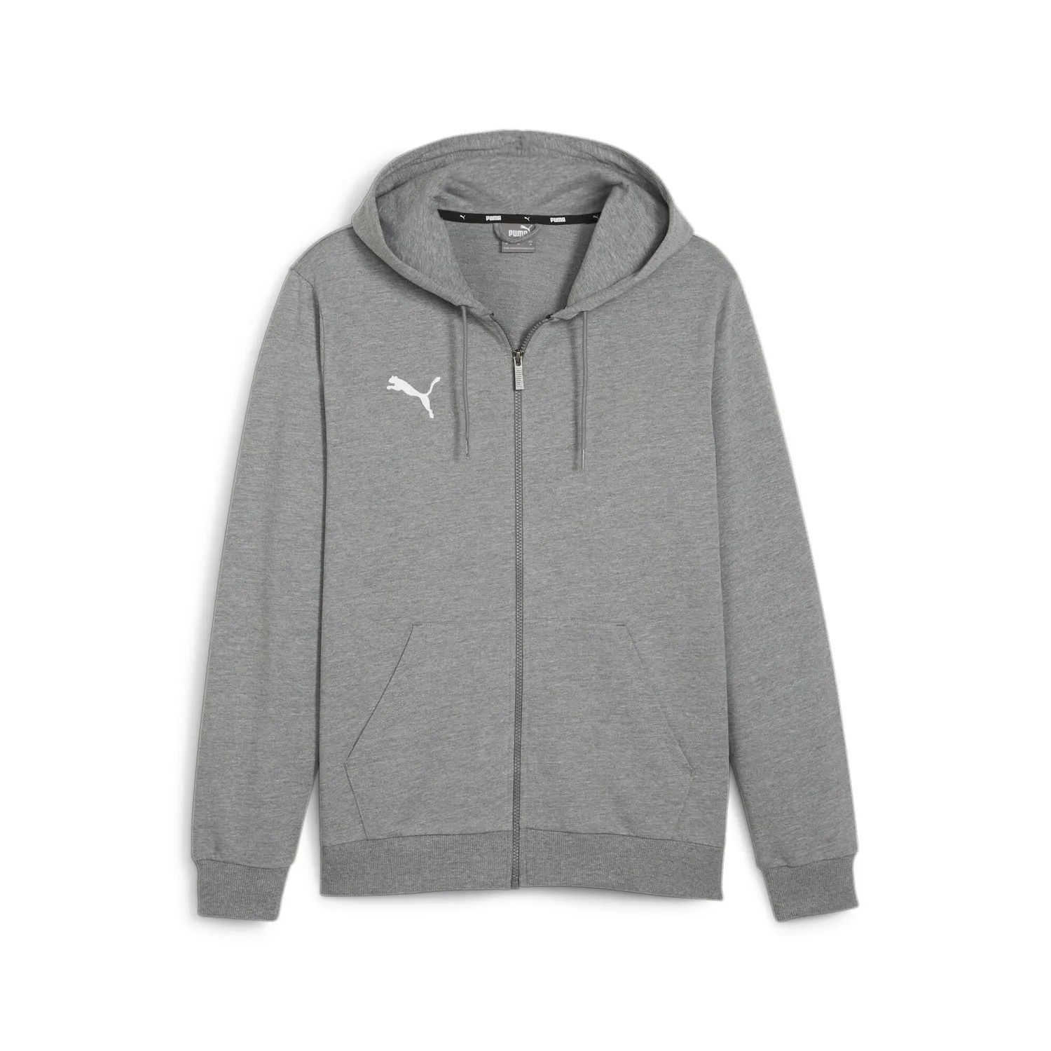 Puma Teamgoal 23 Casuals Felpa con cappuccio uomo zip nera