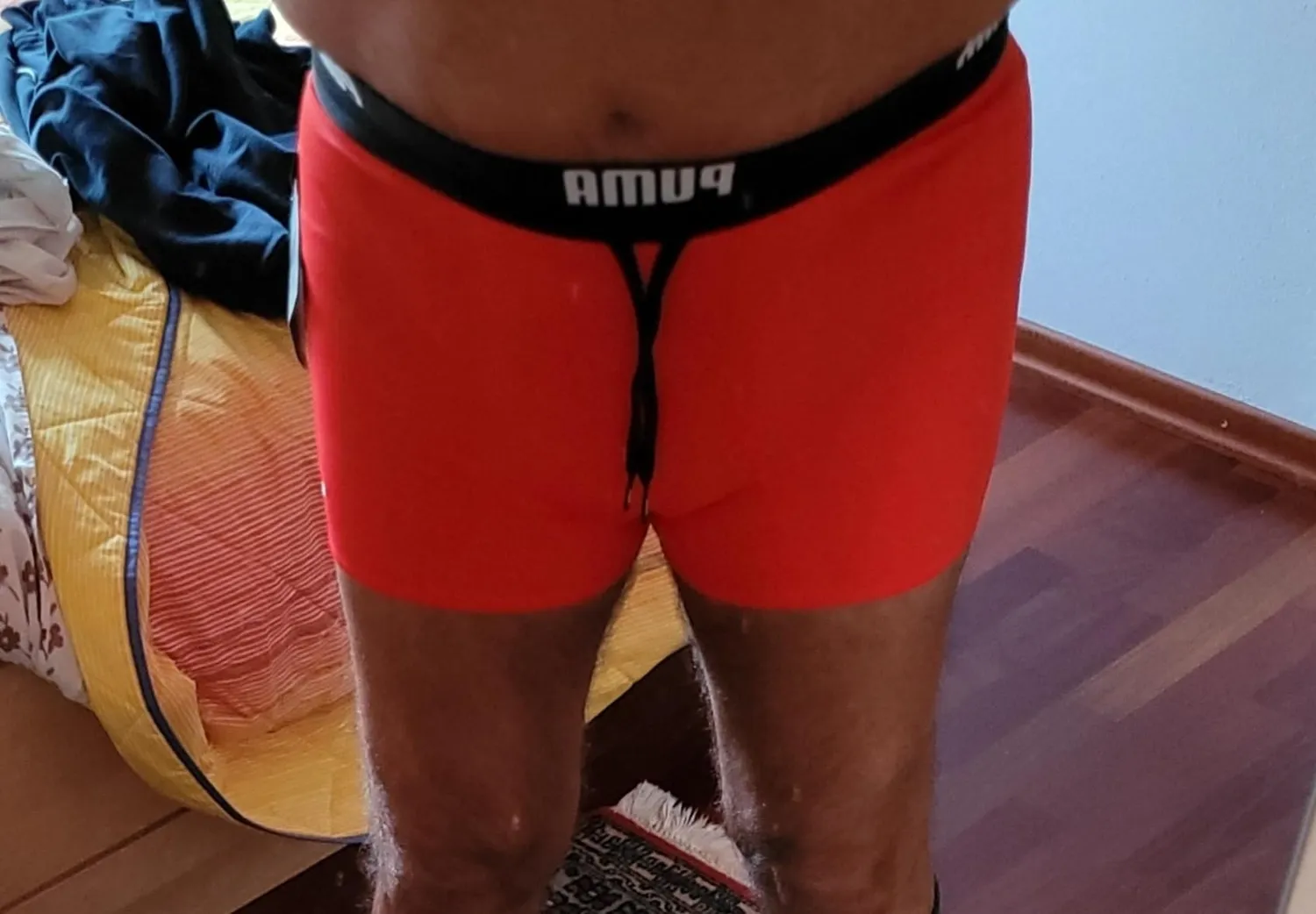 Puma Trunk Boxer costume uomo M blu resistente cloro