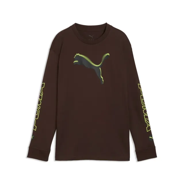 Puma Street Relaxed maglietta maniche lunghe ragazzo 128 marrone 1 pz
