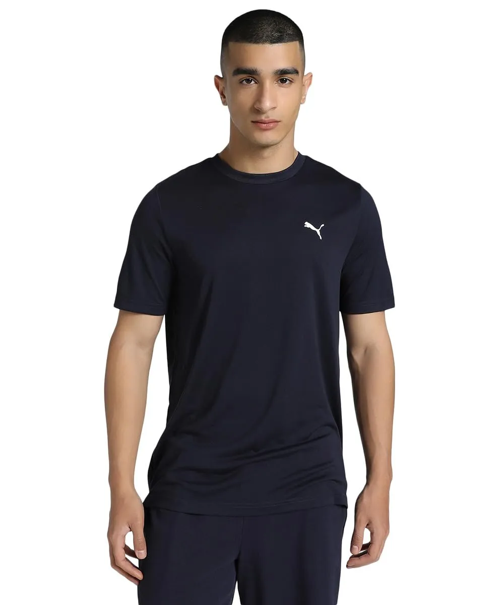 PUMA Ess Small Logo Poly Tee maglietta nero poliestere