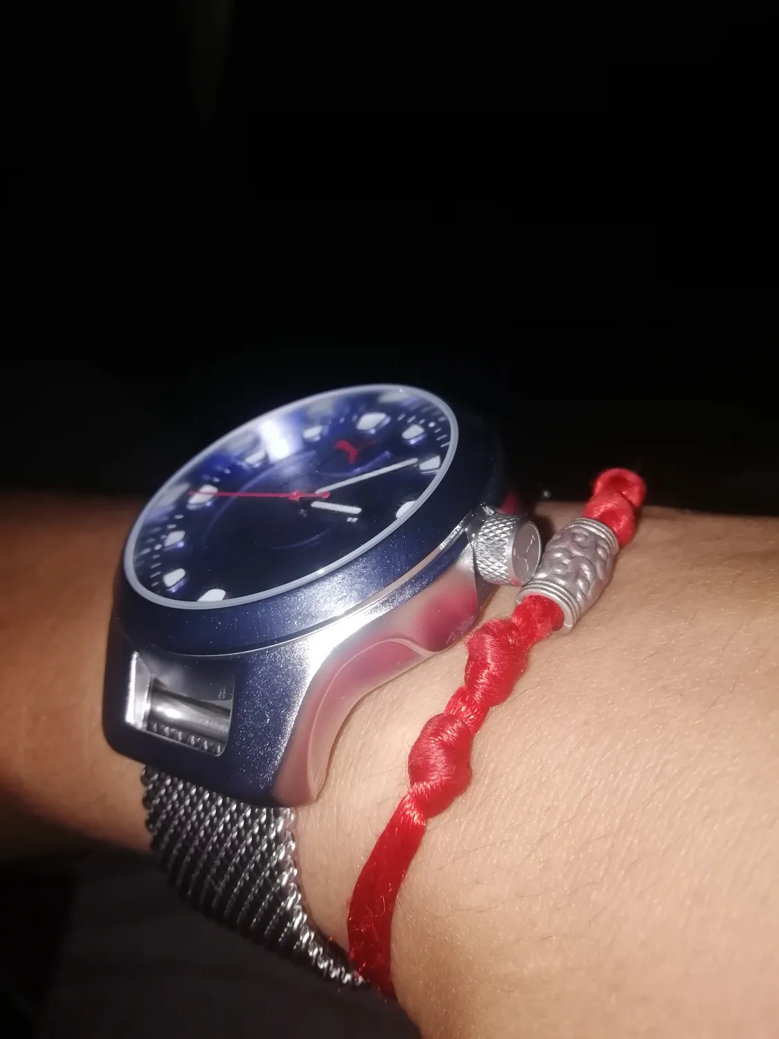 Puma Reset V1 P5005 Orologio Acciaio Argento Quadrante Blu