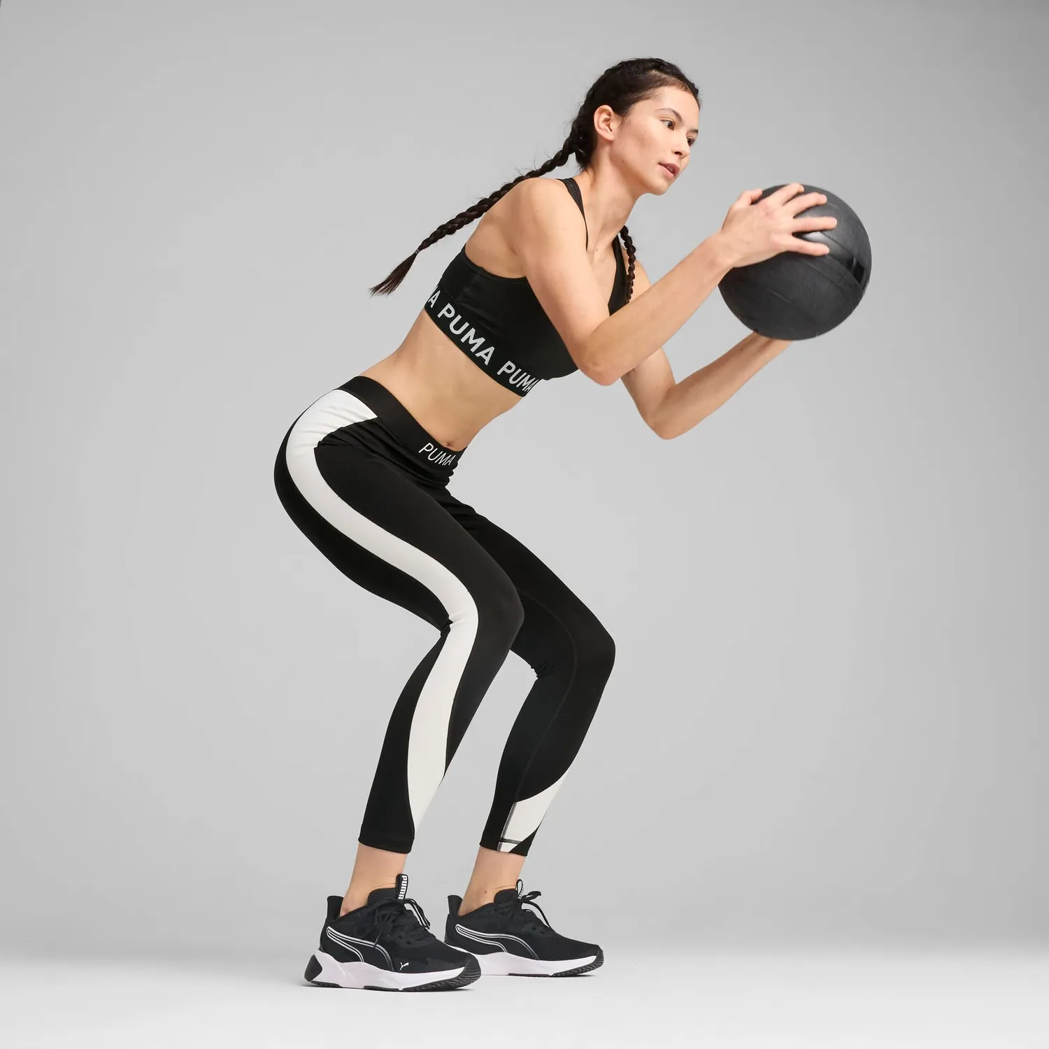 Puma Mid Impact 4Keeps reggiseno sportivo donna nero S