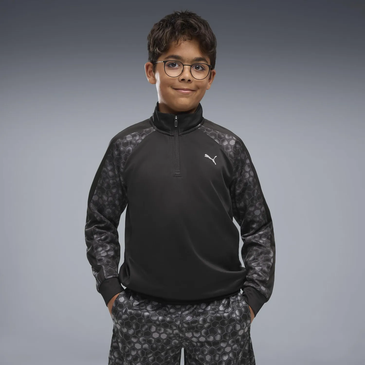 Puma Train All Day felpa quarter-zip ragazzi 152 tecnica