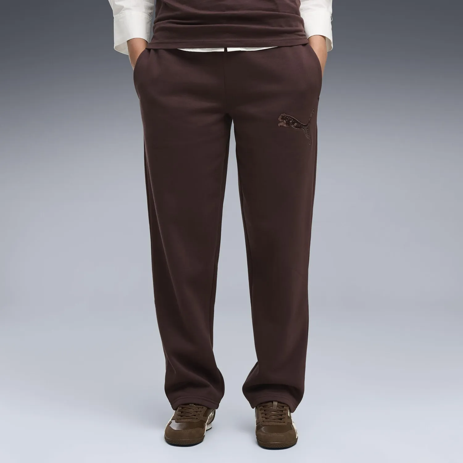 Puma Essentials Sequins Pantaloni Donna in Pile