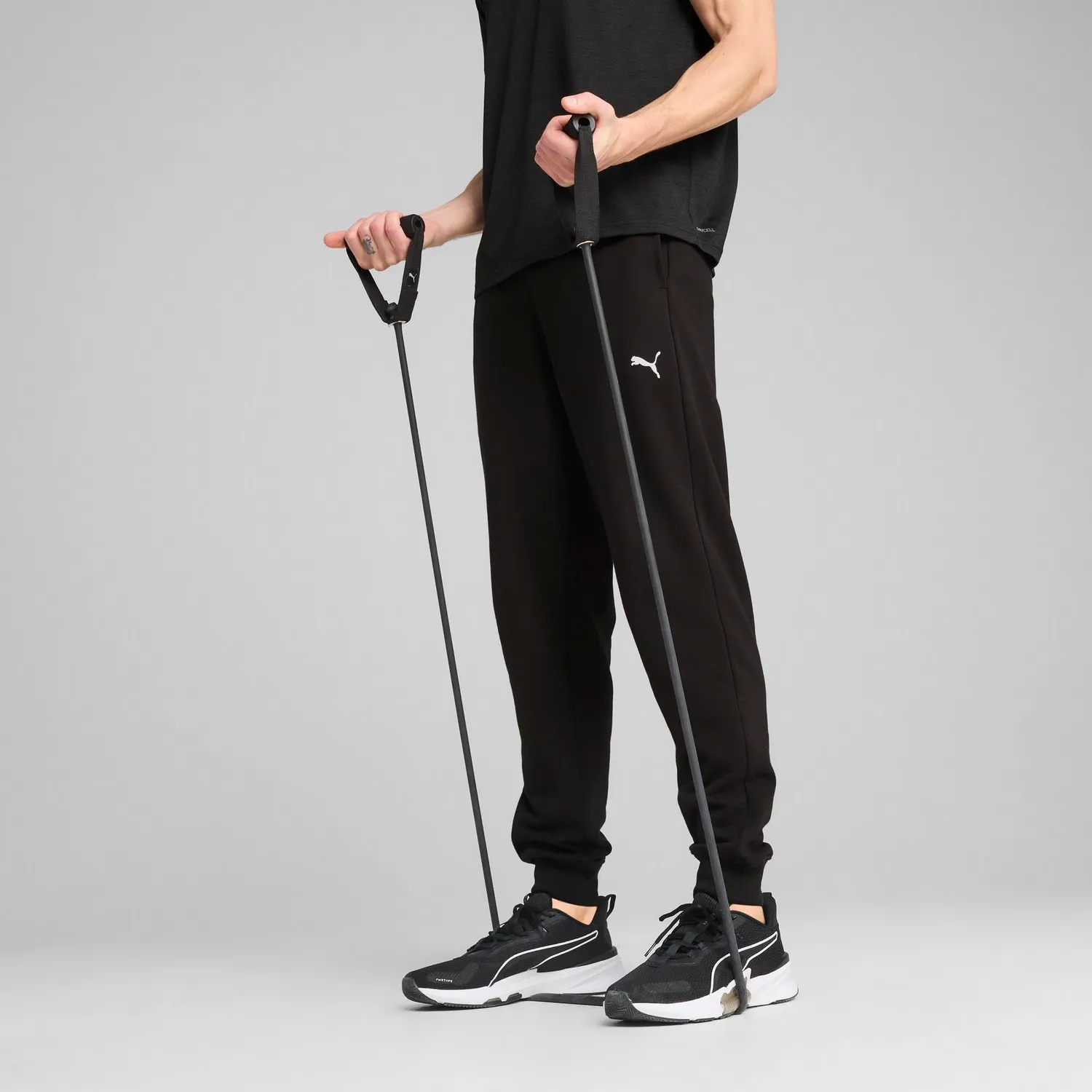 Puma Essentials Tad Jogger pantaloni tuta neri felpati