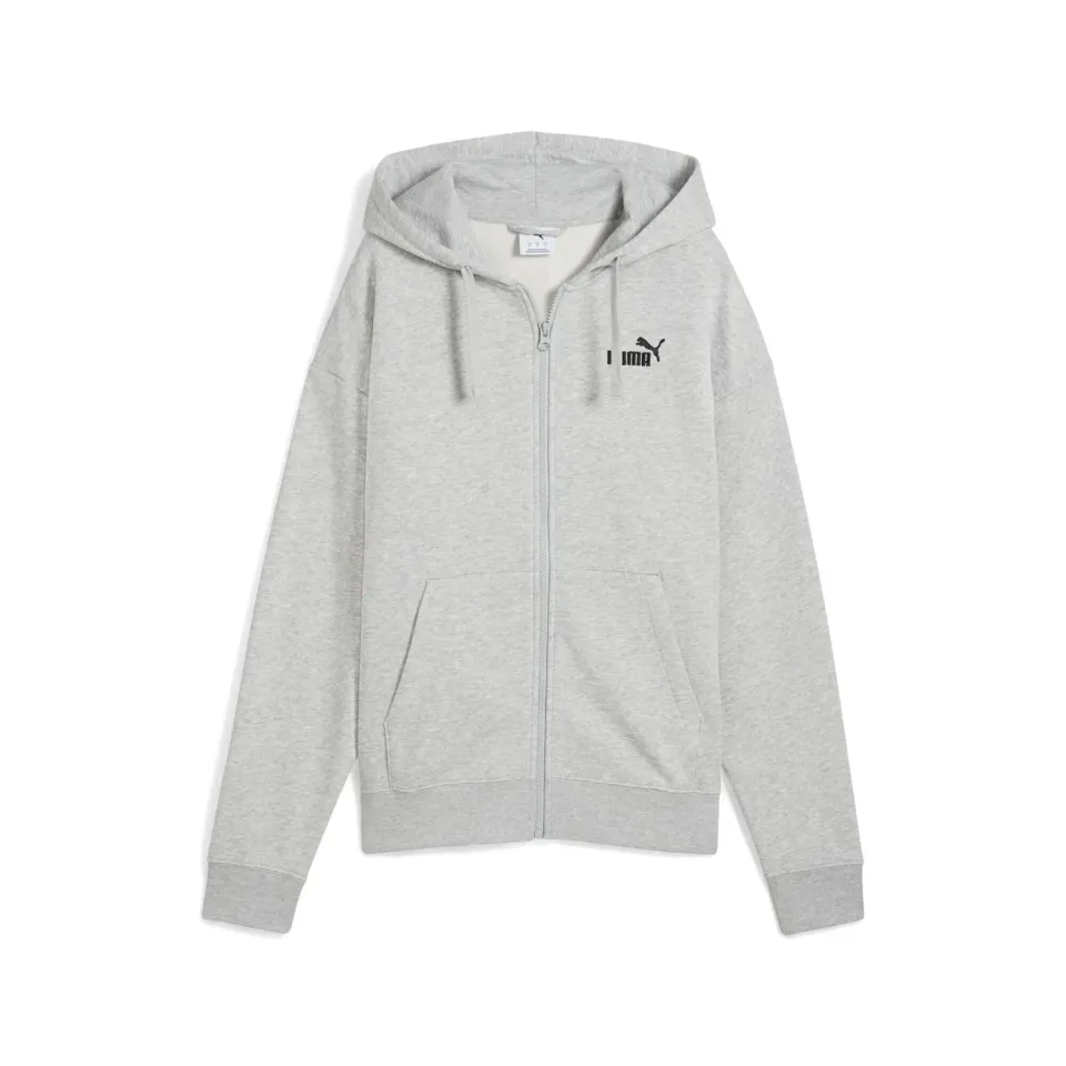 Puma Ess Small Logo Hoodie felpa zip ragazza taglia S