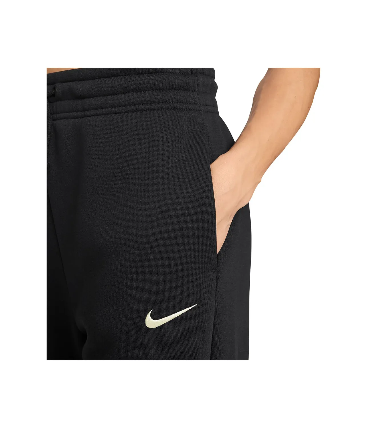 Nike Phoenix FLC HR Pant pantaloni donna neri M pile