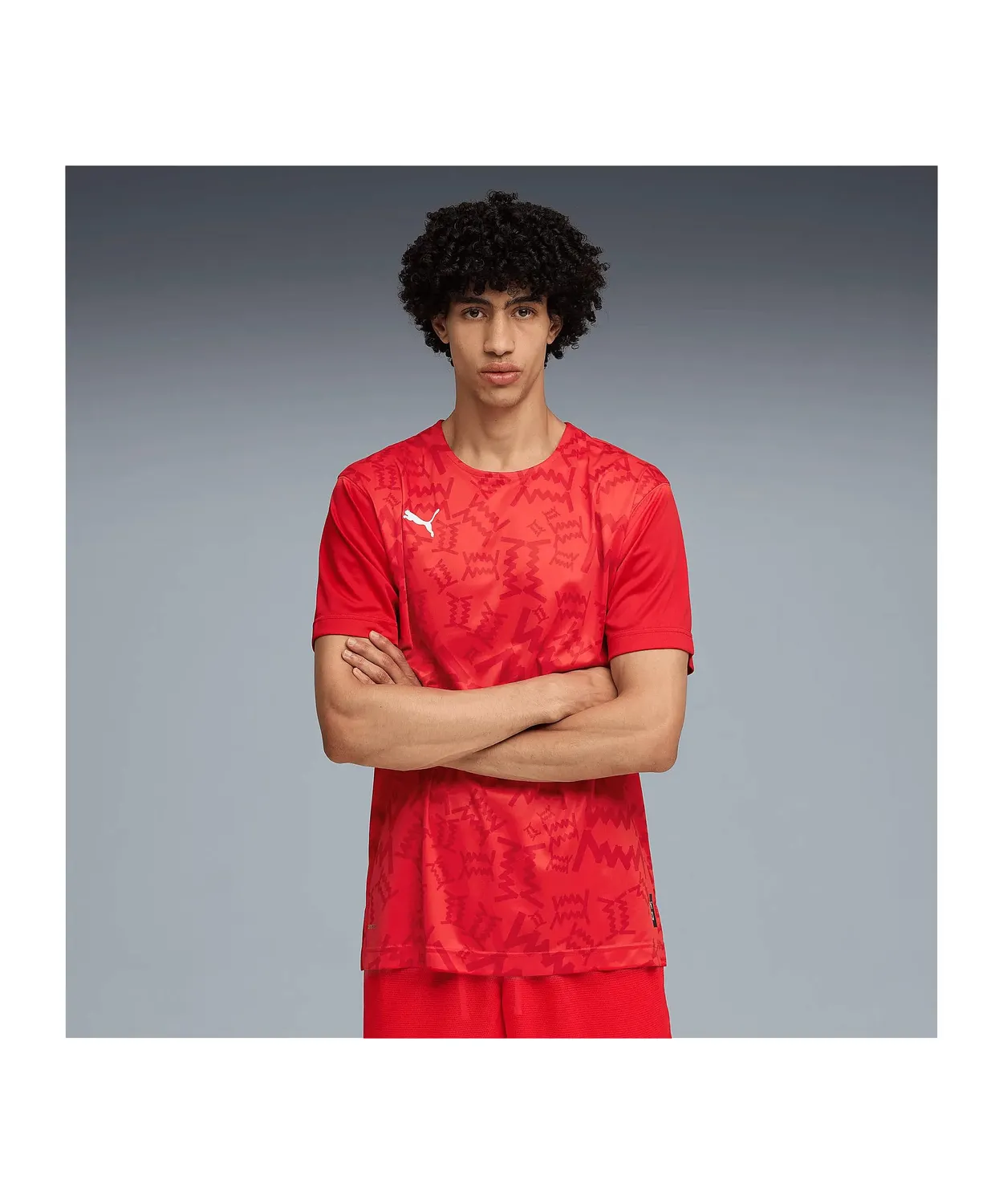 Puma Teamjaws Graphic maglietta uomo rossa