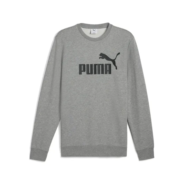 Puma Ess No.1 Logo Crew felpa uomo S grigia girocollo