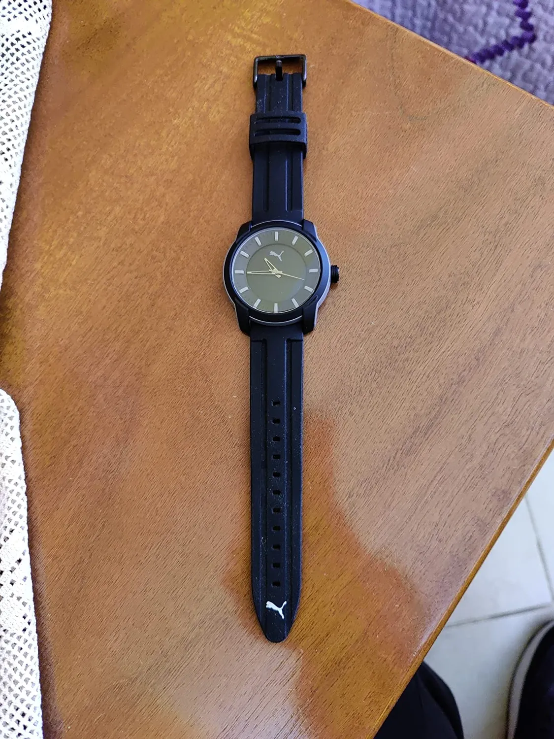 Puma orologio uomo quarzo silicone nero quadrante 45 mm