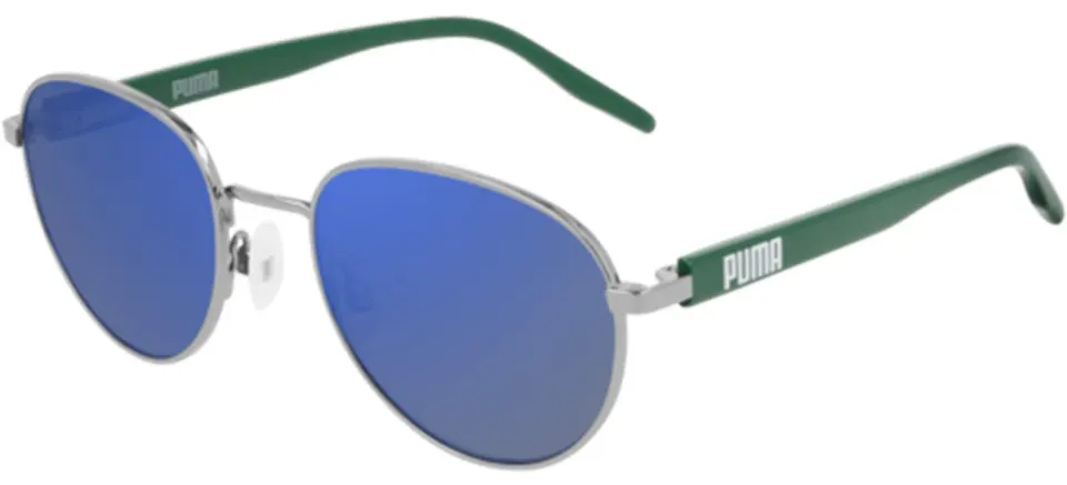 Puma PJ0041S occhiali da sole tondi ruthenium/blue junior