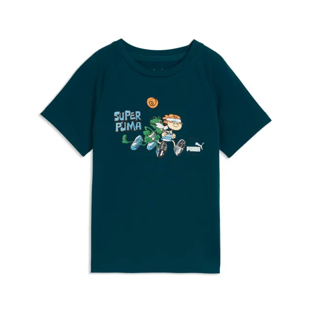 Puma Super Puma Tee maglietta bambino Midnight Petrol