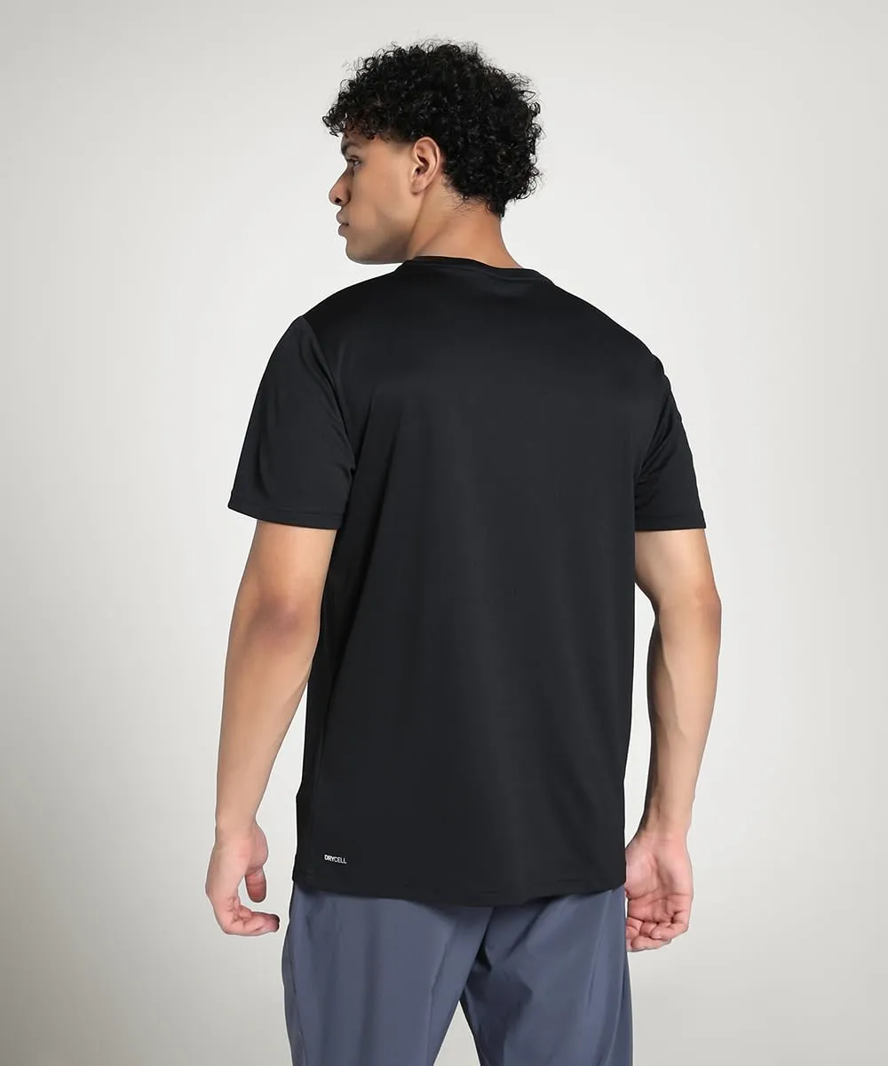 Puma Tad Essential Poly Texture Tee maglietta nera poliestere