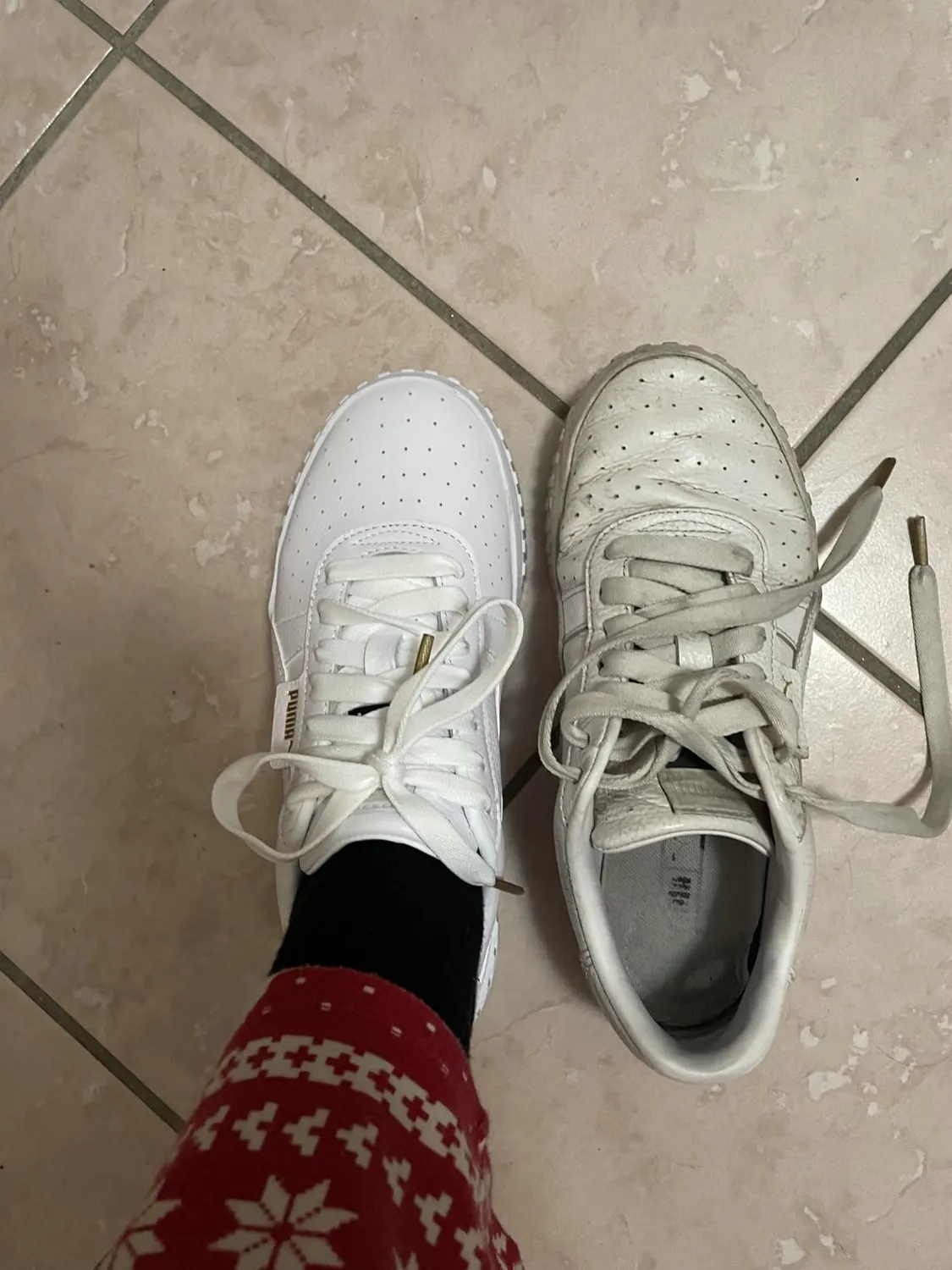 Puma Cali sneakers donna bianche pelle anni 80