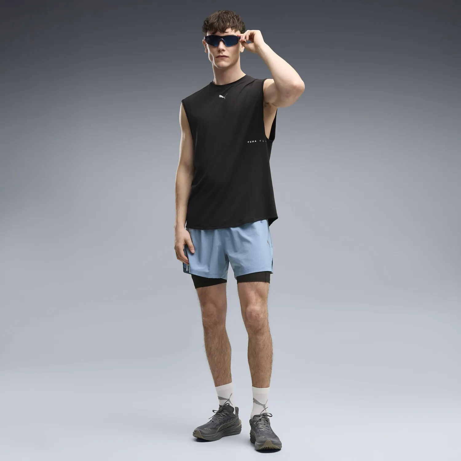 Puma Brightstride Cloudspun canotta running 3XL smanicata