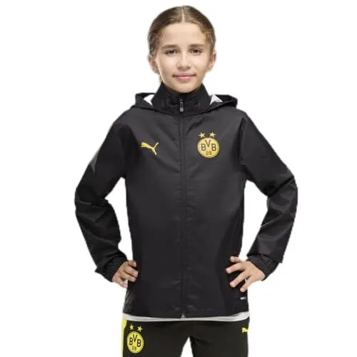 PUMA Borussia Dortmund Training All-Weather Jr 26/27 giacca pioggia bimbo