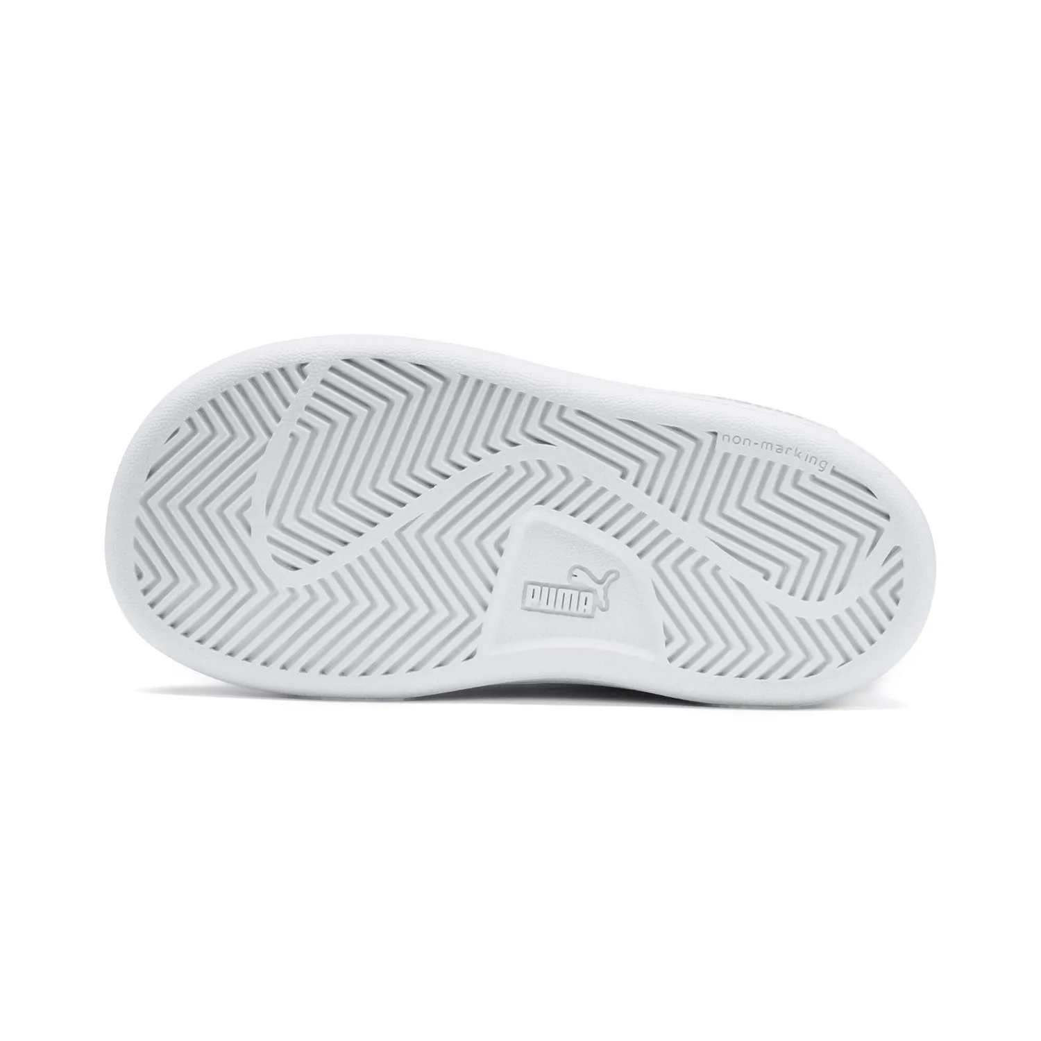 Puma Smash 3.0 Leather V sneakers bimbo bianche pelle
