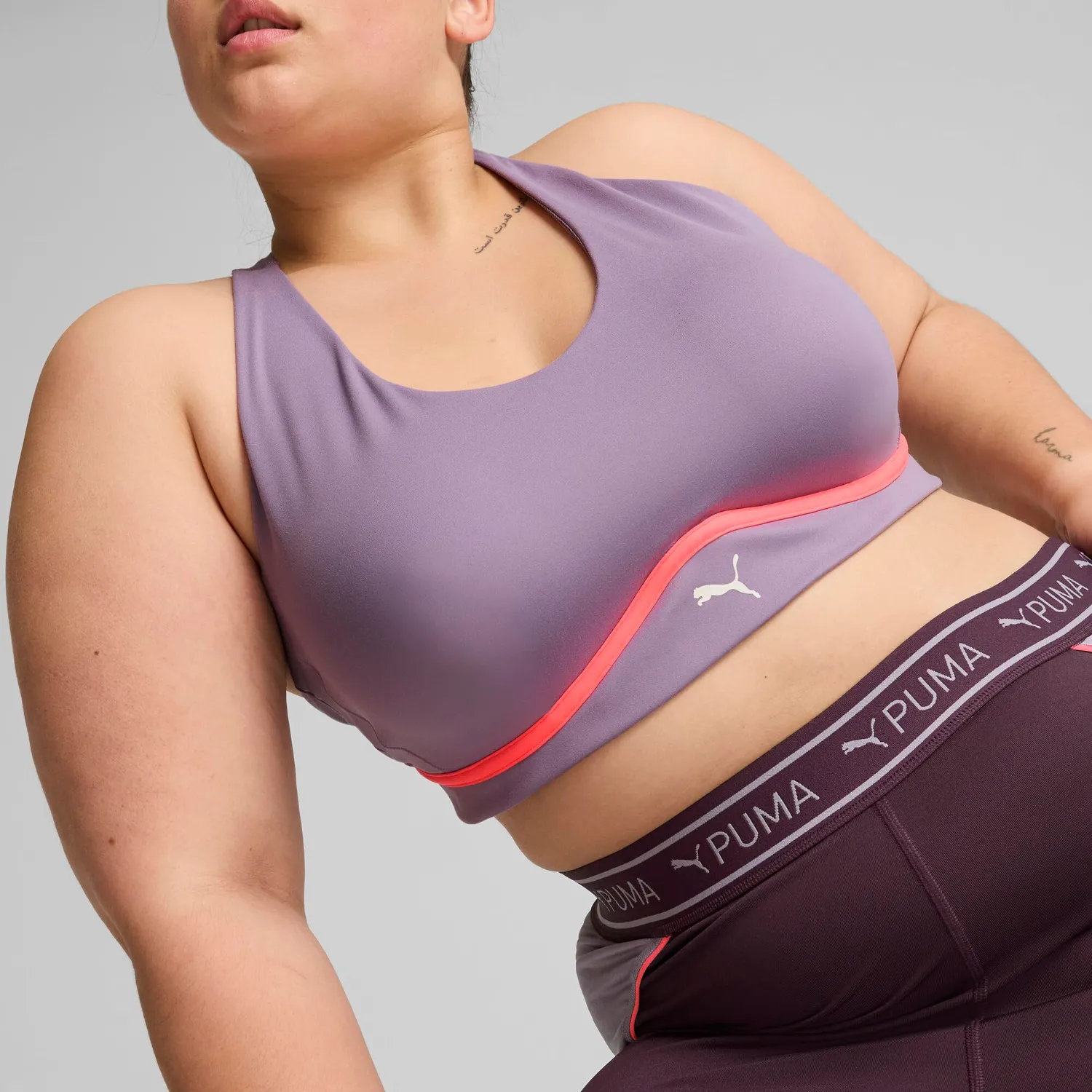 Puma 4Keeps Cloudspun Sculpting Bra top XS Pale Plum