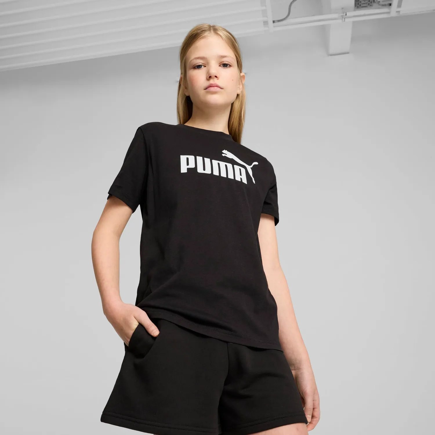 Puma Ess No.1 Logo maglietta ragazza 176 cotone