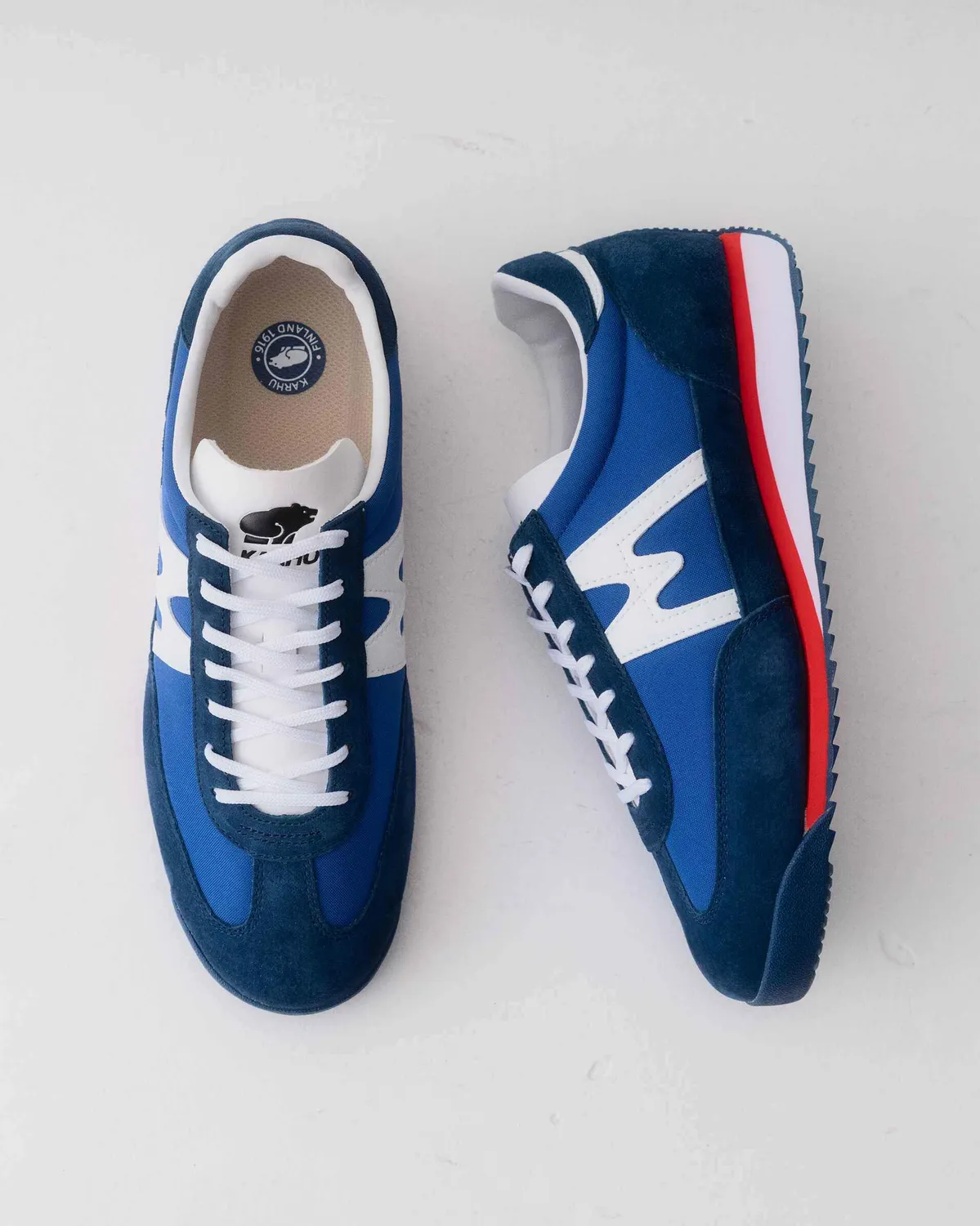 Karhu Mestari 76 scarpe Classic Blue White suede