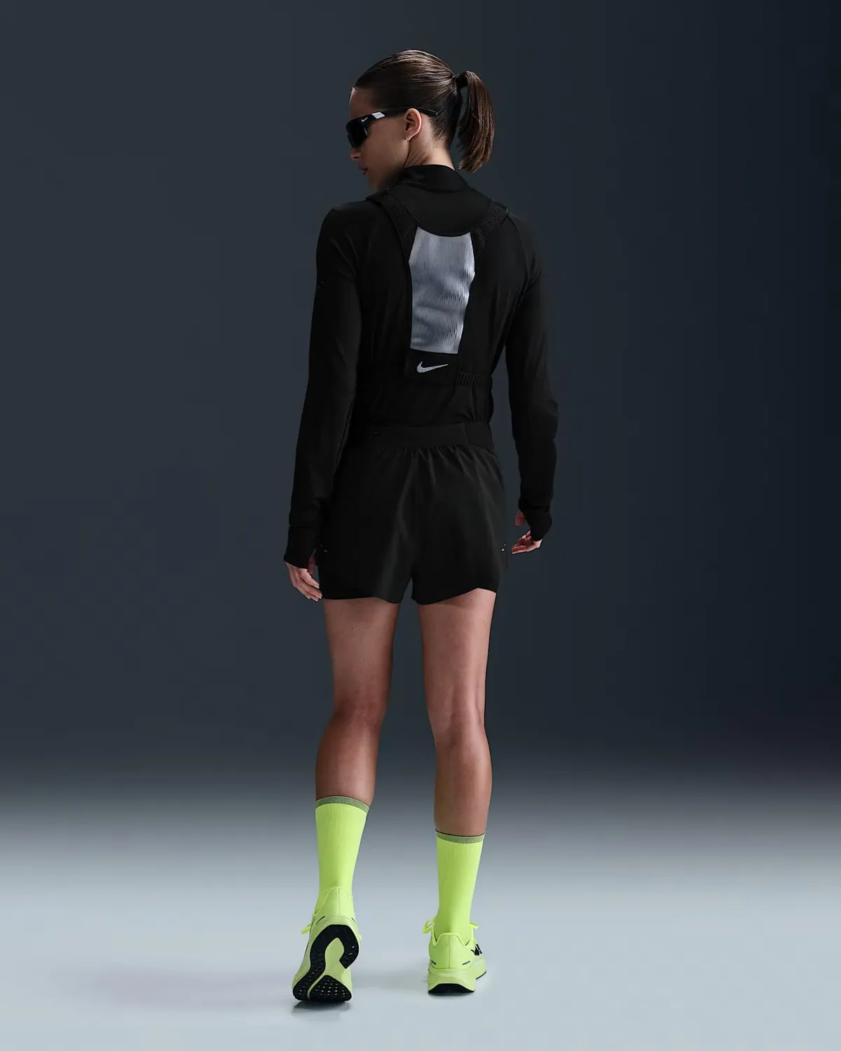 Nike Swift shorts running donna S neri 2 in 1