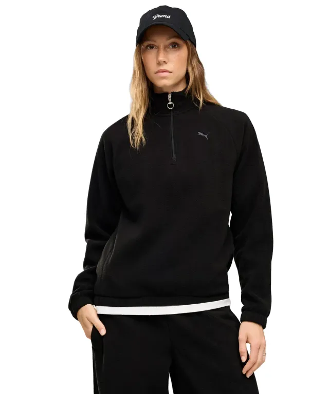 Puma Her Standard Invernale felpa mezza zip donna