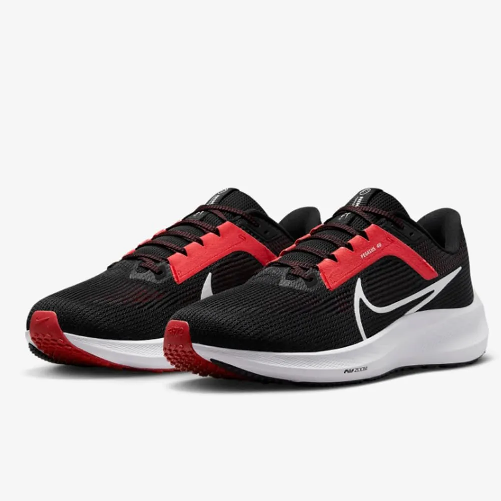 Nike Pegasus 40 PRM scarpe running nero bianco cremisi