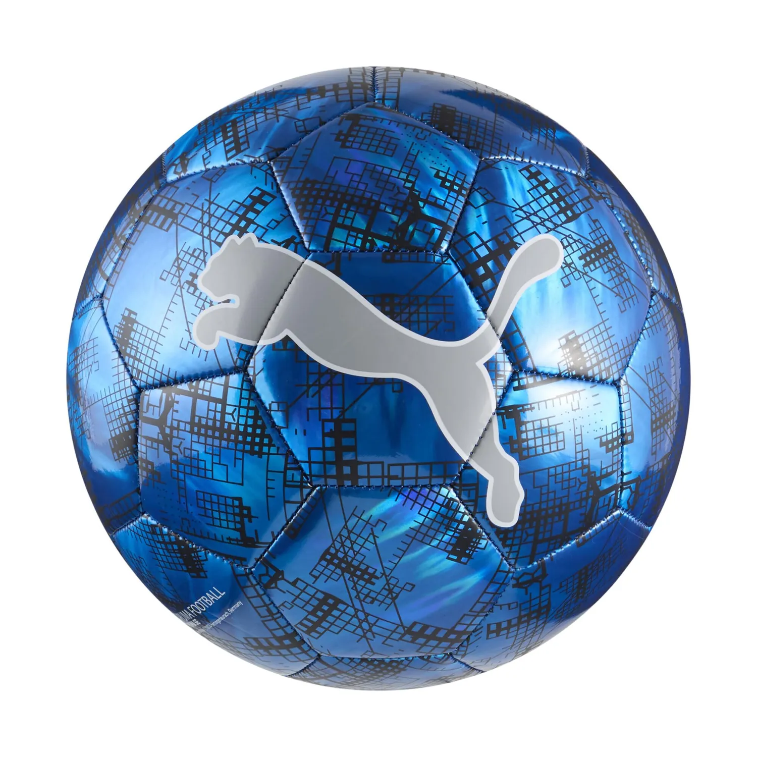 Puma Cup Graphic pallone calcio blu misura 5 olografico